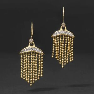 Alexis bittar Solanales Crystal Petite Fringe Wire Earring